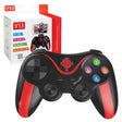 Accesoriu gaming Techsuit Wireless Controller (V13), Bluetooth V4.0, 2.4G, 400mAh, Universal, Rosu