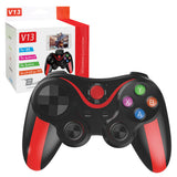 Accesoriu gaming Techsuit Wireless Controller (V13), Bluetooth V4.0, 2.4G, 400mAh, Universal, Rosu