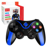 Accesoriu gaming Techsuit Wireless Controller (V13), Bluetooth V4.0, 2.4G, 400mAh, Universal, Albastru