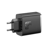 Incarcator Baseus (P10152301113-00), 2x Type-C + USB, 65W, Negru