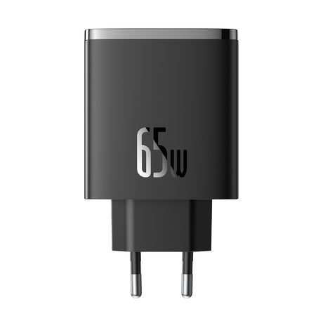 Incarcator Baseus (P10152301113-00), 2x Type-C + USB, 65W, Negru