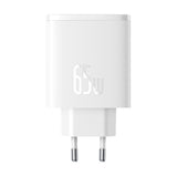 Incarcator Baseus (P10152301213-00), 2x Type-C + USB, 65W, Alb