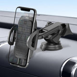 Suport Yesido (C111), Extendable Arm, 360° Rotation Angle, for Dashboard, Windshield, Negru