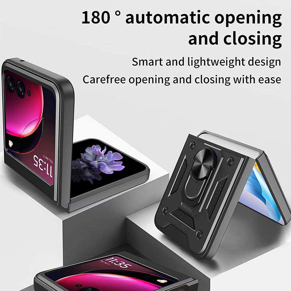 Husa de protectie Techsuit CamShield Series compatibil cu Motorola Razr 50 / Razr 60, Negru