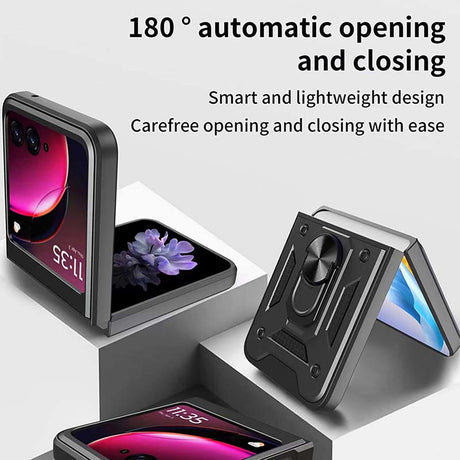 Husa de protectie Techsuit CamShield Series compatibil cu Motorola Razr 50 / Razr 60, Negru