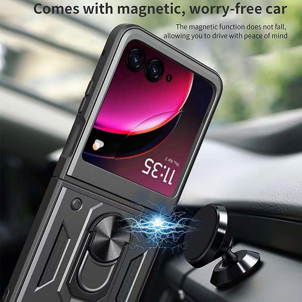 Husa de protectie Techsuit CamShield Series compatibil cu Motorola Razr 50 / Razr 60, Negru