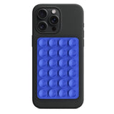 Suport Techsuit Phone (SD-PAD), Suction Pad for Selfies, Silicone, Adhesive Mount, Rectangular Shape, Albastru Inchis