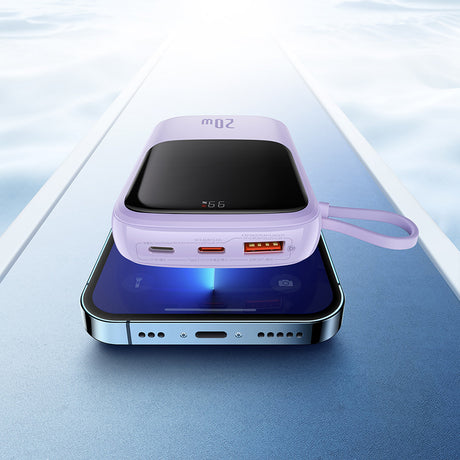 Baterie externa Baseus Qpow Pro (PPQD030005), Lightning, Type-C, USB, 20000mAh, 20W, with Cable USB-C, Lightning, 3A, Mov