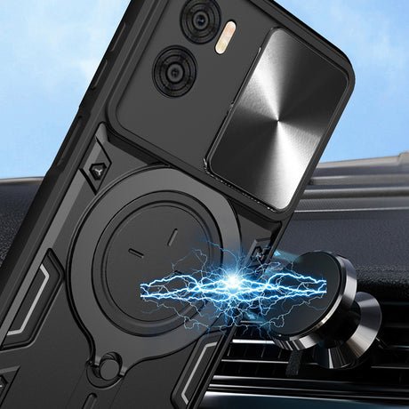 Husa de protectie Techsuit CamGuard Pro compatibil cu Motorola Moto G85, Albastru