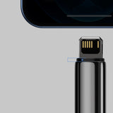 Cablu Baseus Tugsten Gold (CALWJ-01), USB to Lightning, 2.4A, 1m, Negru
