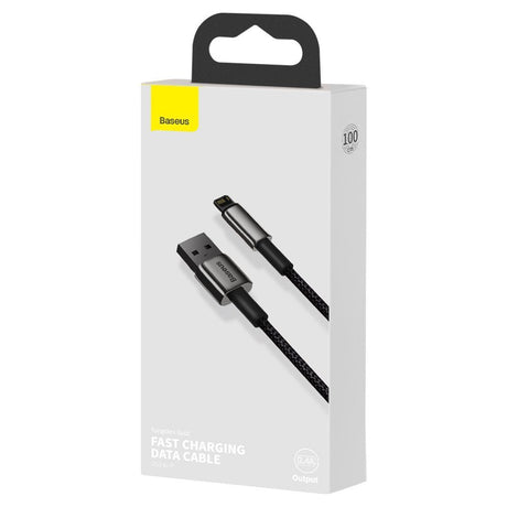 Cablu Baseus Tugsten Gold (CALWJ-01), USB to Lightning, 2.4A, 1m, Negru