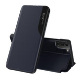 Husa de protectie Techsuit eFold Series compatibil cu Samsung Galaxy S21 FE 5G, Albastru Inchis