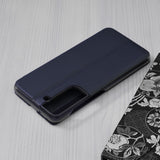 Husa de protectie Techsuit eFold Series compatibil cu Samsung Galaxy S21 FE 5G, Albastru Inchis