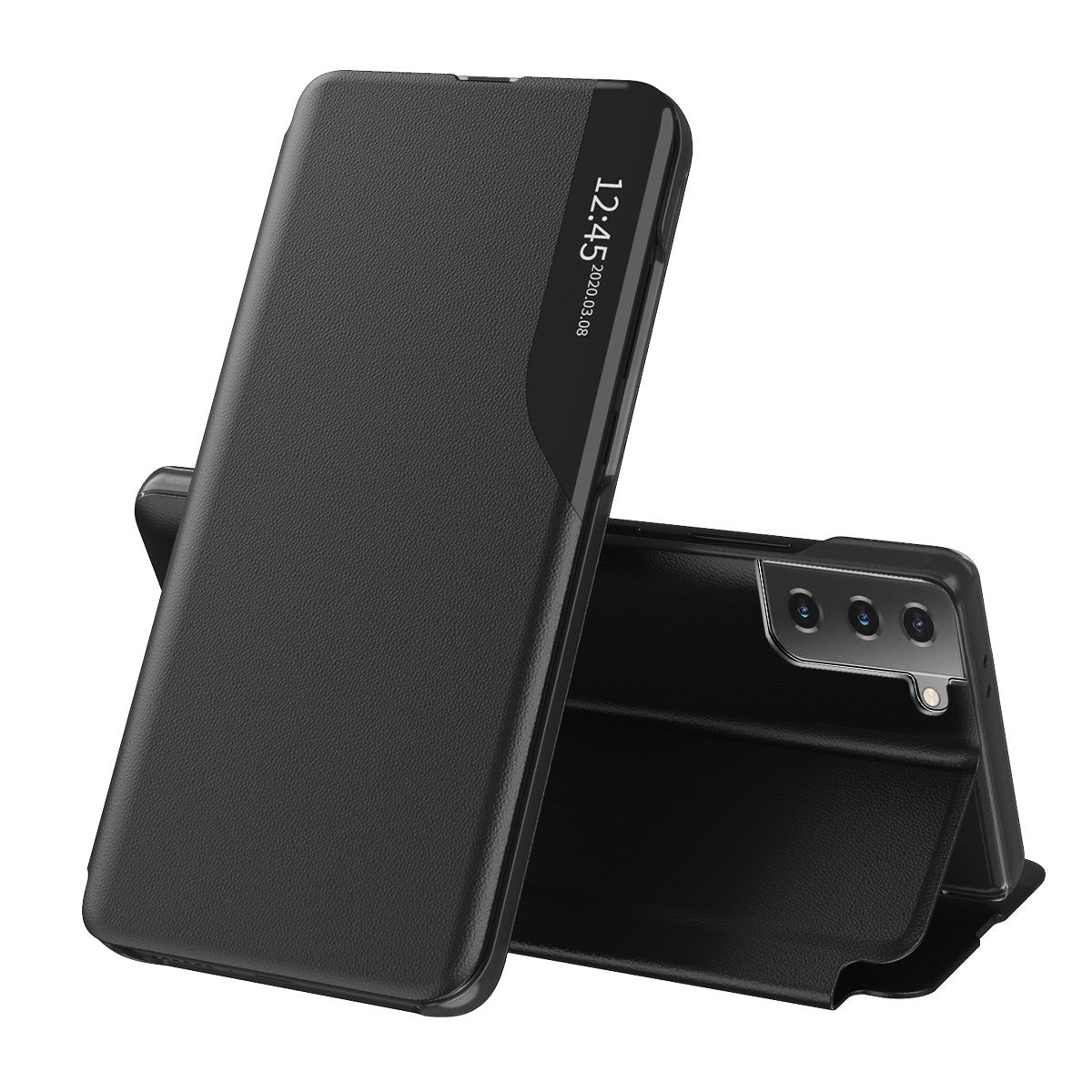 Husa de protectie Techsuit eFold Series compatibil cu Samsung Galaxy S21 FE 5G, Negru