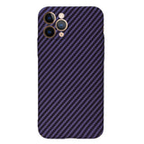 Husa de protectie Techsuit Carbonite FiberShell compatibil cu iPhone 11 Pro, Mov