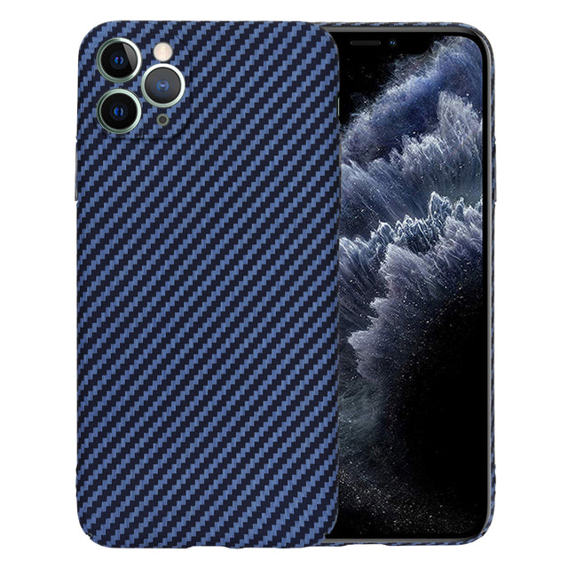 Husa de protectie Techsuit Carbonite FiberShell compatibil cu iPhone 11 Pro Max, Cyan