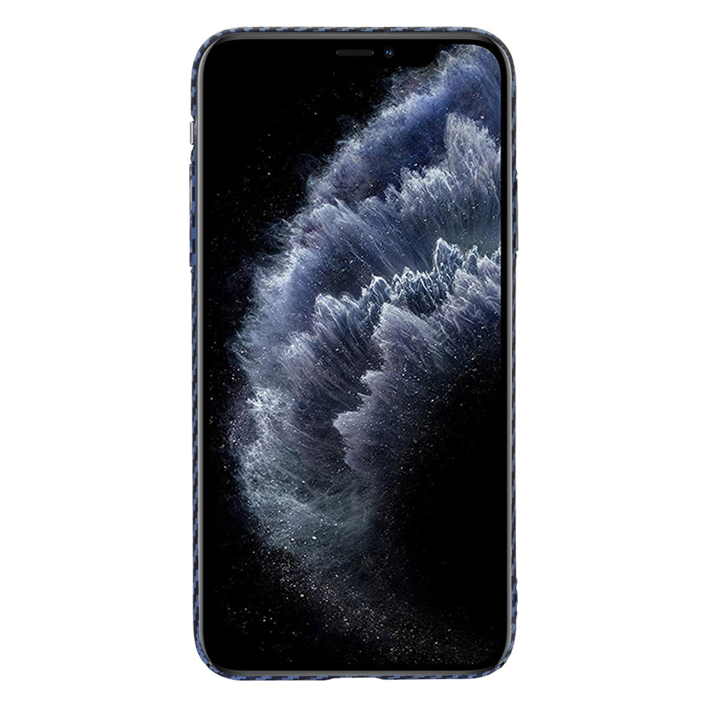 Husa de protectie Techsuit Carbonite FiberShell compatibil cu iPhone 11 Pro Max, Cyan