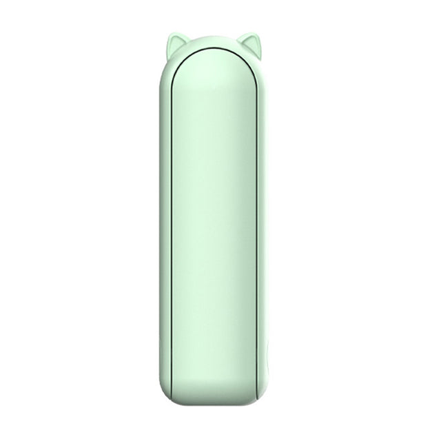 Techsuit Mini Portable Hand Fan (HZ001), 2000mAH, USB Rechargeable, 3 Speeds Adjustable, Verde