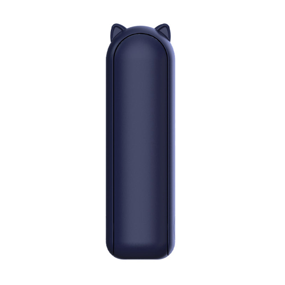 Techsuit Mini Portable Hand Fan (HZ001), 2000mAH, USB Rechargeable, 3 Speeds Adjustable, Albastru
