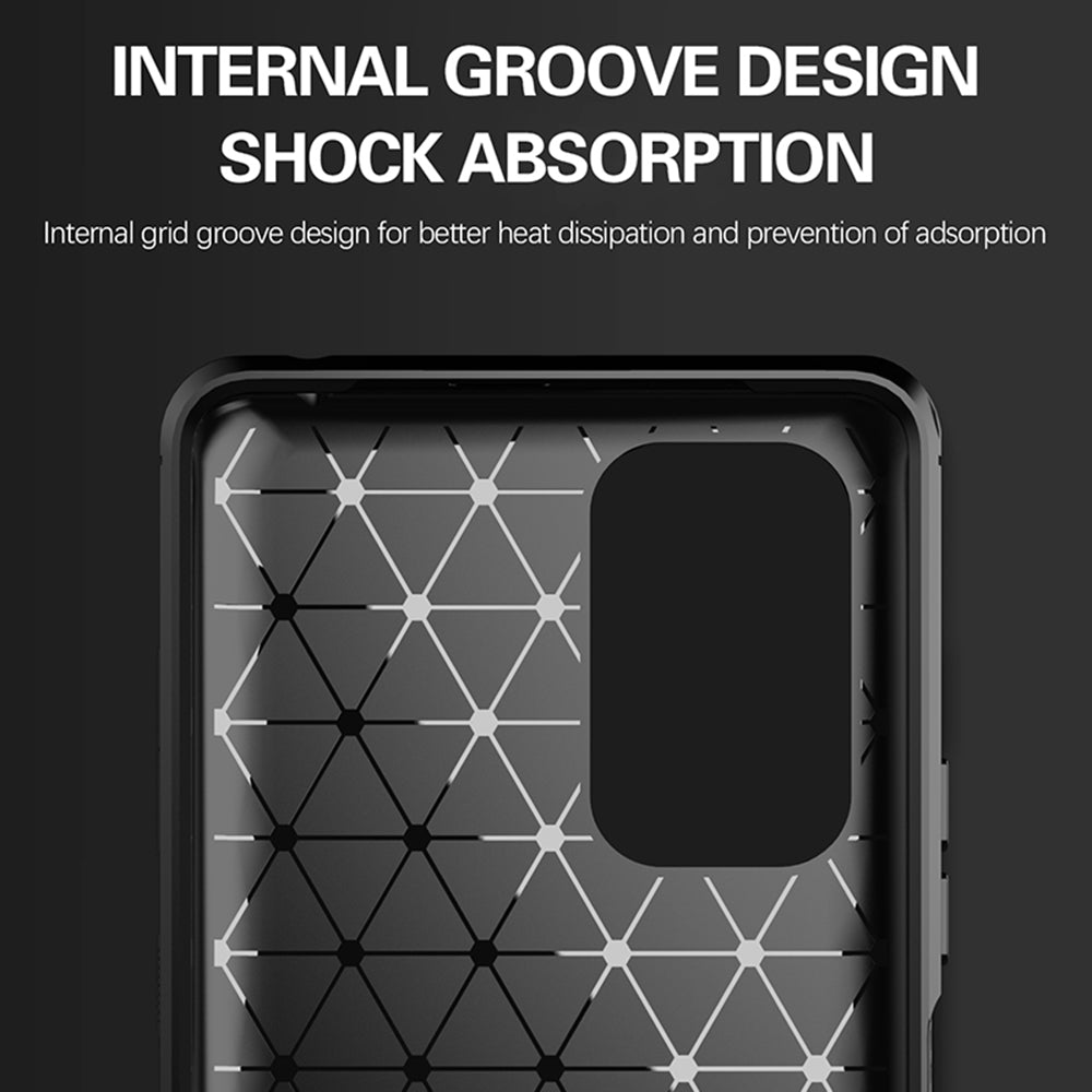 Husa de protectie Techsuit Carbon Silicone compatibil cu Xiaomi Redmi Note 10 Pro / Note 10 Pro Max, Negru