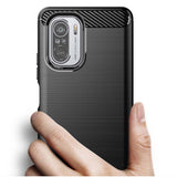 Husa de protectie Techsuit Carbon Silicone compatibil cu Xiaomi Mi 11i / Poco F3, Negru