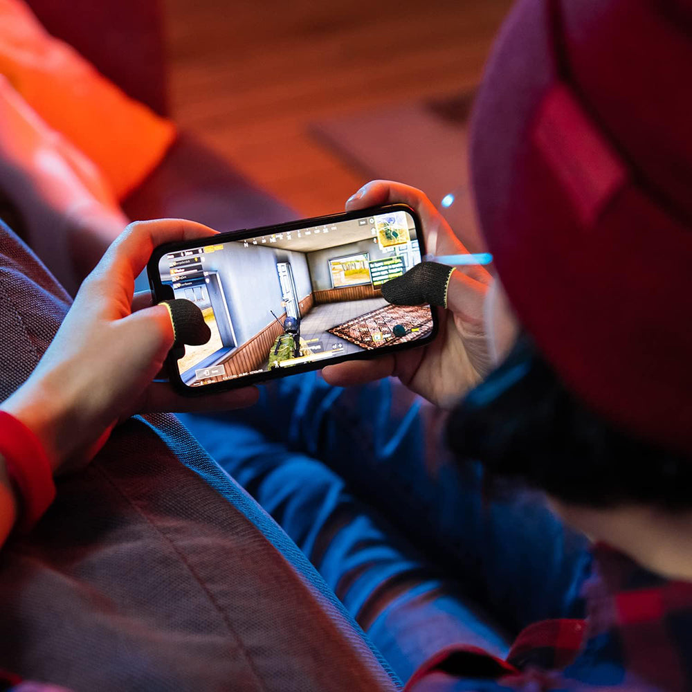 Accesoriu gaming Techsuit Mobile Gaming Finger Sleeve (FS1-04), for Peaceful Elite, King of Glory, Call of Duty, Galben