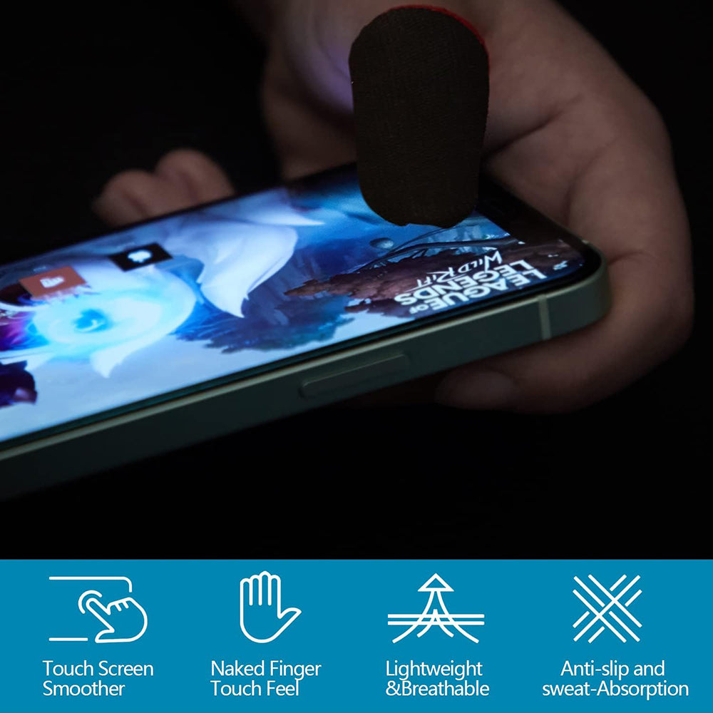 Accesoriu gaming Techsuit Mobile Gaming Finger Sleeve (FS1-04), for Peaceful Elite, King of Glory, Call of Duty, Galben