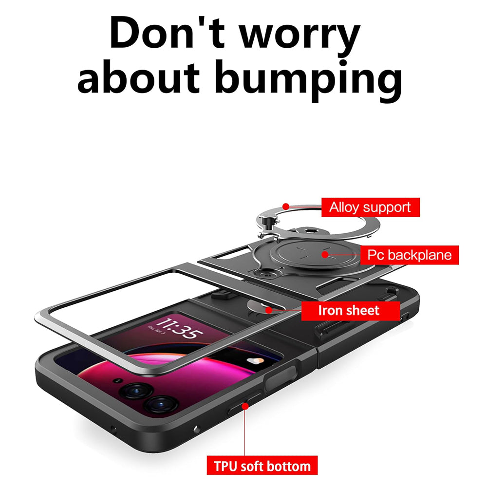 Husa de protectie Techsuit CamGuard Pro compatibil cu Motorola Razr 50 / Razr 60, Negru
