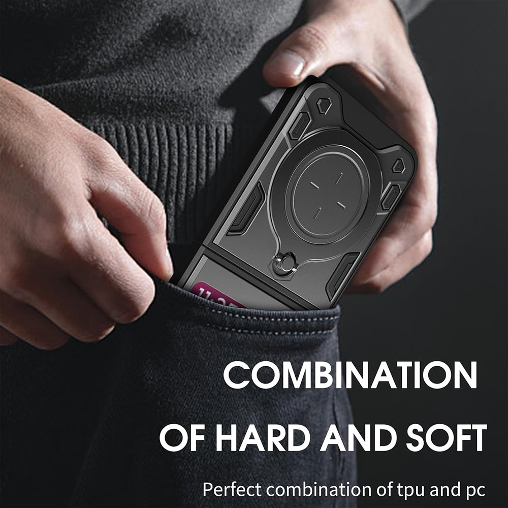 Husa de protectie Techsuit CamGuard Pro compatibil cu Motorola Razr 50 / Razr 60, Negru