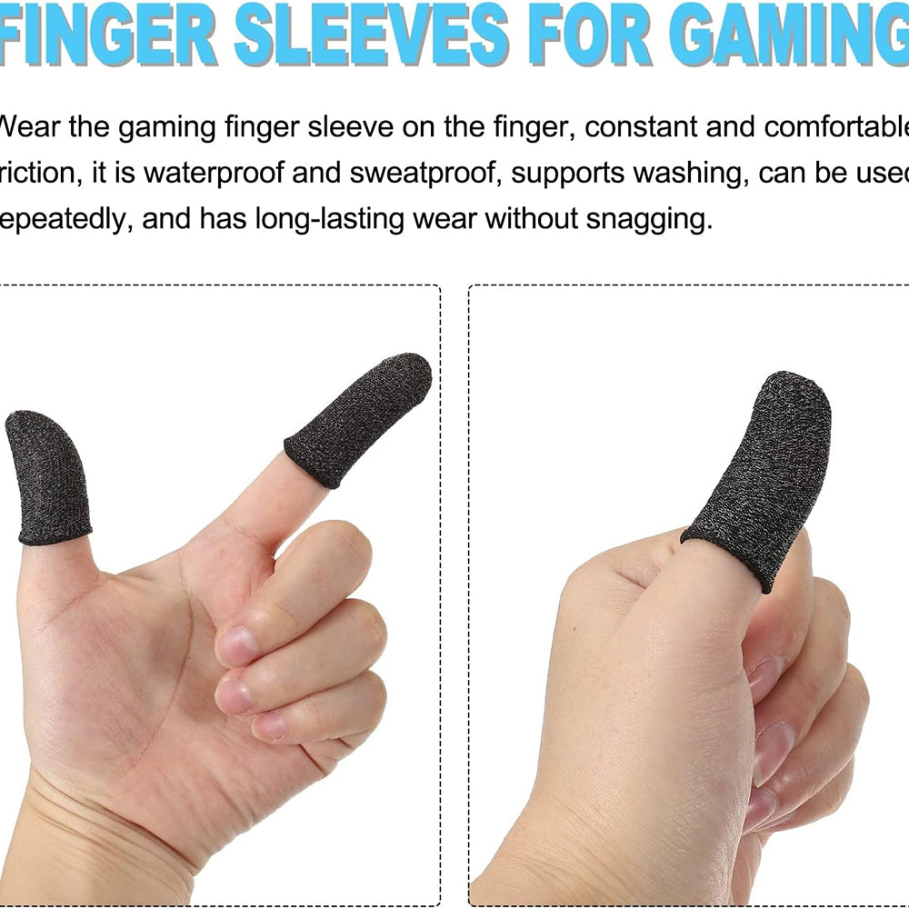 Accesoriu gaming Techsuit Mobile Gaming Finger Sleeve (FS3-01), for Peaceful Elite, King of Glory, Call of Duty, 40x20mm, Negru