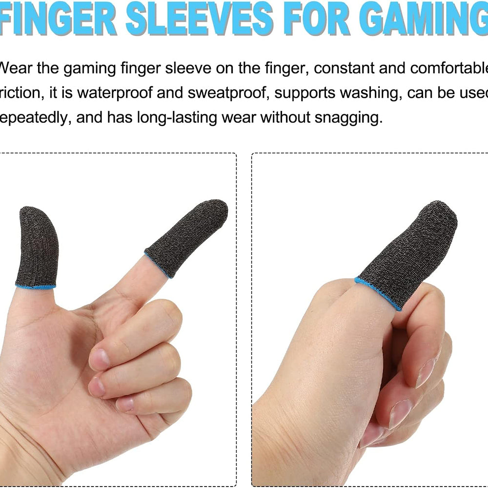 Accesoriu gaming Techsuit Mobile Gaming Finger Sleeve (FS3-03), for Peaceful Elite, King of Glory, Call of Duty, 40x20mm, Albastru