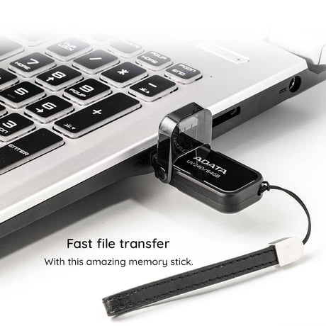 Stick de Memorie Adata UV240 (AUV240-64G-RBK), 64GB, USB 2.0, Negru