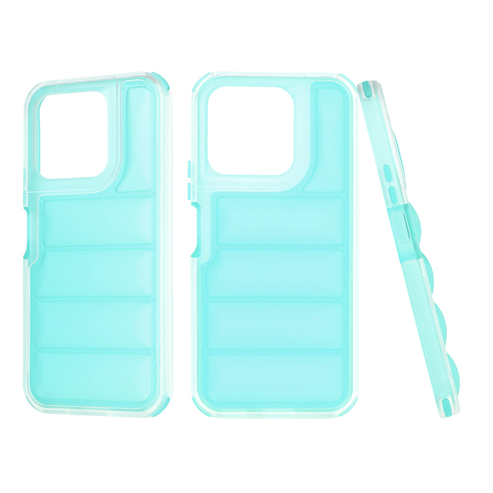 Husa de protectie Techsuit Wave Shield compatibil cu Honor X8b, Turcoaz