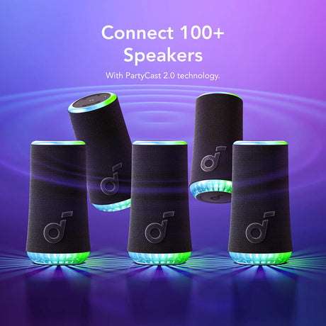 Casti Anker Wireless Speaker SoundCore Glow (A3166G31), 360° Sound, 30W, IP67, Albastru