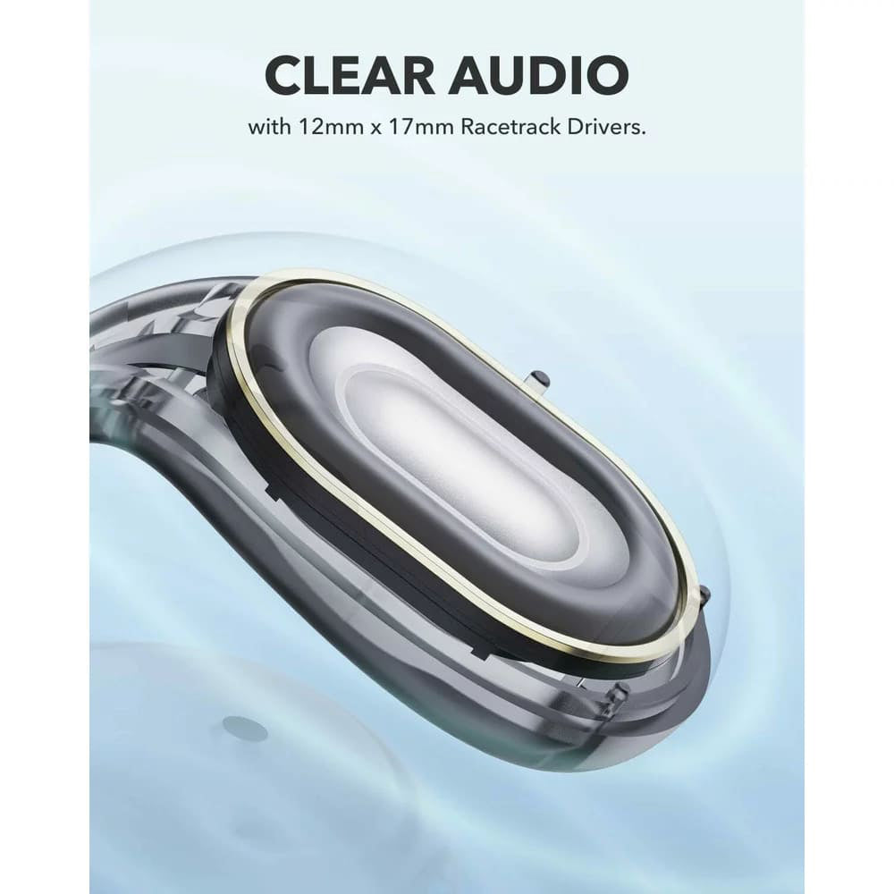 Casti Anker SoundCore C30i (A3330G11), Bluetooth 5.3, Open-Ear, IPX4, Noise Reduction, Microphone, Negru