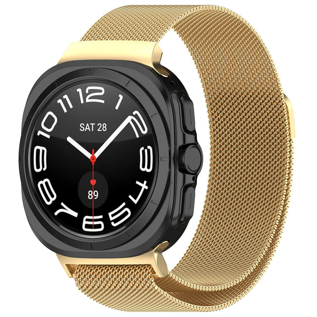 Curea smartwatch Techsuit Watchband (W009) compatibil cu Samsung Galaxy Watch Ultra 47mm / Watch Ultra 2, Auriu