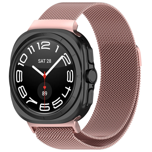 Curea smartwatch Techsuit Watchband (W009) compatibil cu Samsung Galaxy Watch Ultra 47mm / Watch Ultra 2, Roz