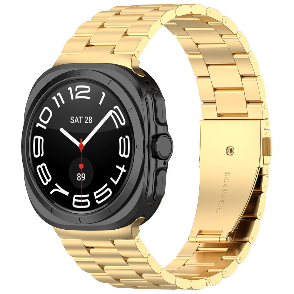 Curea smartwatch Techsuit Watchband (W010) compatibil cu Samsung Galaxy Watch Ultra 47mm / Watch Ultra 2, Auriu