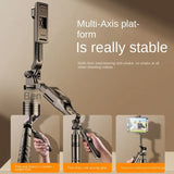 Suport Techsuit Selfie Stick (K28), Compact Tripod Mount with Bluetooth Remote Control, 360, Foldable, 175cm, Negru