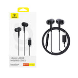 Casti Baseus Wired Earphones Encok CZ18 (A00170100113-Z1), Type-C, 20Hz-20kHz, Cluster Black