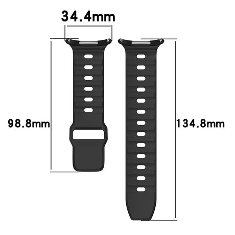 Curea smartwatch Techsuit Watchband (W055) compatibil cu Samsung Galaxy Watch Ultra 47mm / Watch Ultra 2, Negru