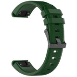 Curea smartwatch Techsuit Watchband QuickFit 22mm (W058) compatibil cu Garmin Fenix 5/5 Plus 6/6 Pro/7/Forerunner 945/955/970/Approach S60, Verde Inchis
