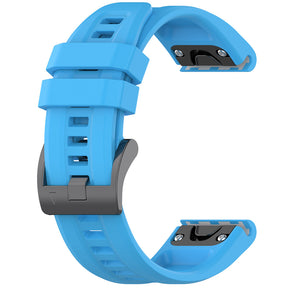 Curea smartwatch Techsuit Watchband QuickFit 20mm (W060) compatibil cu Instinct 2S/2S Solar/Approach S70 42mm/fenix 7S Pro Sapphire Solar, Albastru