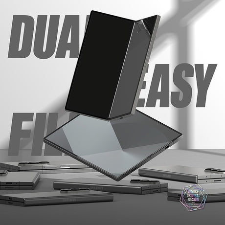 Folie de protectie Ringke Dual Easy Full (set de 2) compatibil cu Samsung Galaxy Z Fold6, Transparent