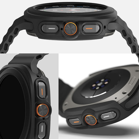 Folie de protectie smartwatch Ringke Slim + Screen Protector compatibil cu Samsung Galaxy Watch Ultra 47mm, Negru Mat