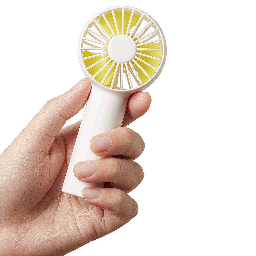 JisuLife Premium Portable Mini Fan Life1 (FA20), USB-C Rechargeable, 3 Wind Speeds, 2000mAh, Alb