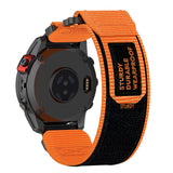 Curea smartwatch Techsuit Watchband QuickFit 26mm (W057) compatibil cu Garmin Fenix 3/3 HR/5X/5X Plus/6X/6X Pro/7X/7X Pro Solar, Portocaliu