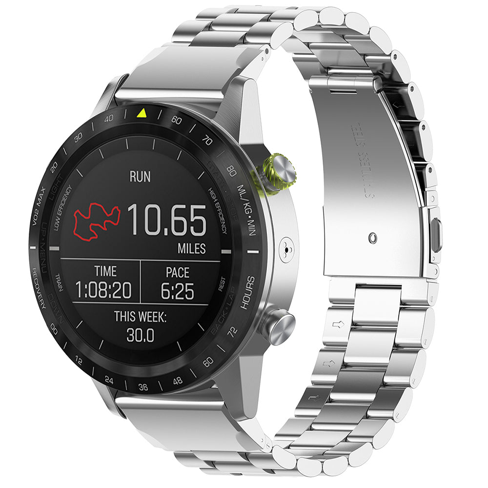 Curea smartwatch Techsuit Watchband QuickFit 26mm (W010) compatibil cu Garmin Fenix 3/3 HR/5X/5X Plus/6X/6X Pro/7X/7X Pro Solar, Argintiu