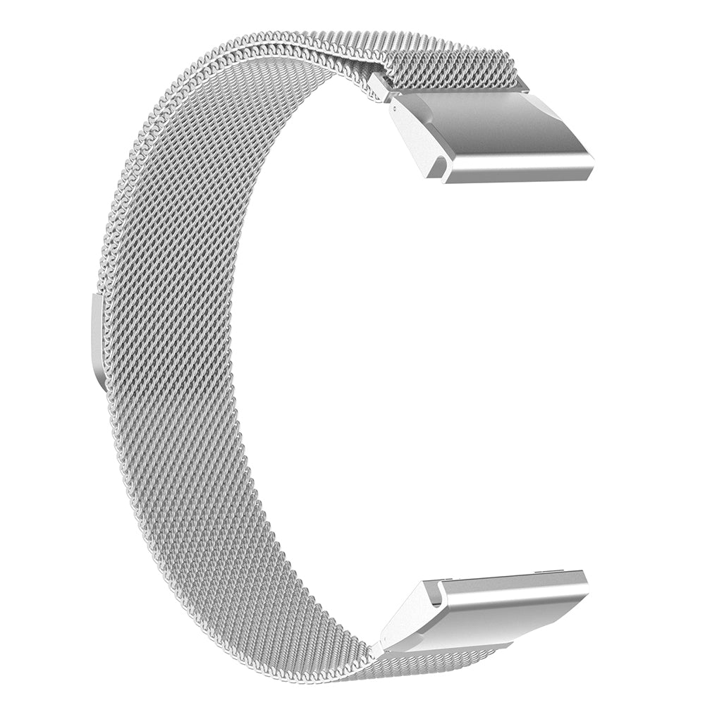 Curea smartwatch Techsuit Watchband QuickFit 22mm (W009) compatibil cu Garmin Fenix 5/5 Plus 6/6 Pro/7/Forerunner 945/955/970/Approach S60/S62, Argintiu