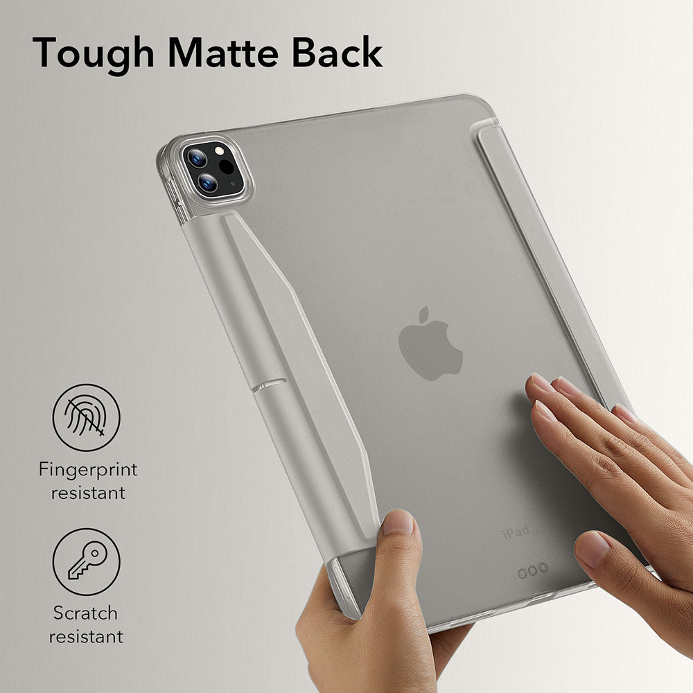 Husa de protectie tableta ESR Ascend Trifold compatibil cu iPad Pro 11 (2024) / iPad Pro 11 (2025), Gri